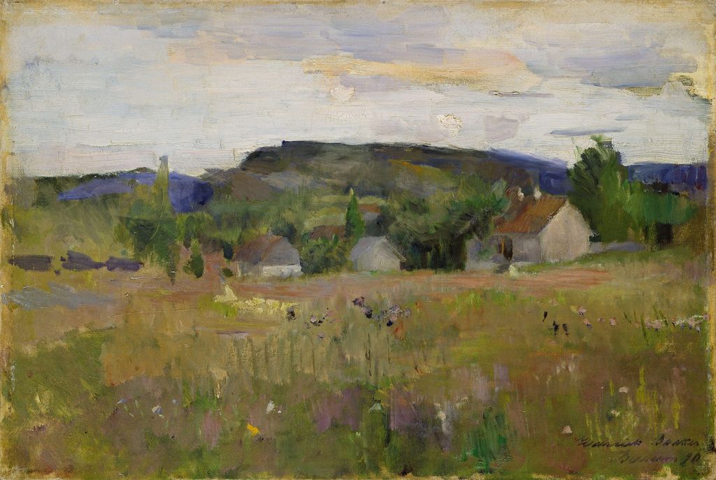 Landskapsmaleri. Illustrasjon.