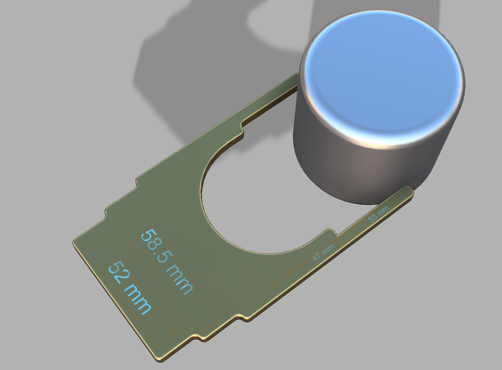U-formet verktøy som står mot en aksling. Illustrasjon.