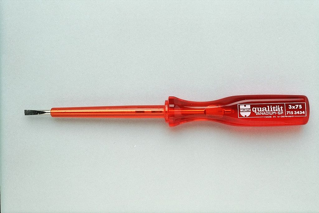 Skrutrekker, 2,5 mm rett, 1000 V. Foto.