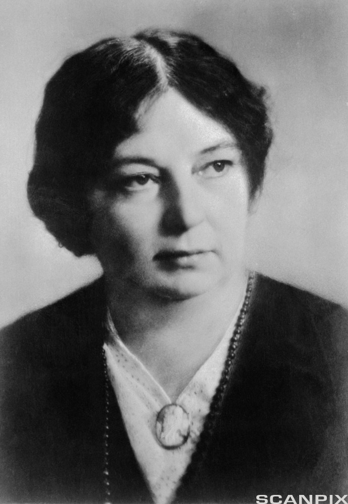 Portrett av Sigrid Undset. Foto.
