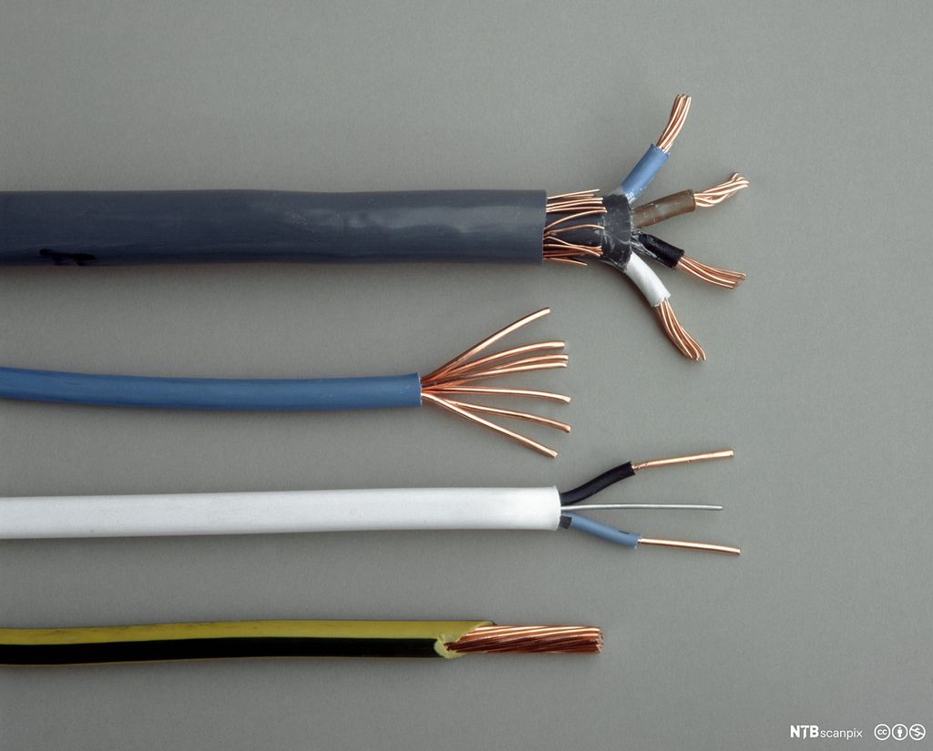 Koparleidningar. Foto.