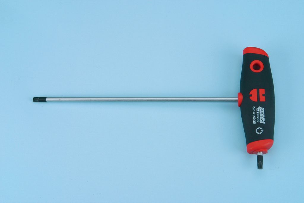 T-håndtakskrutrekker med torx. Foto.
