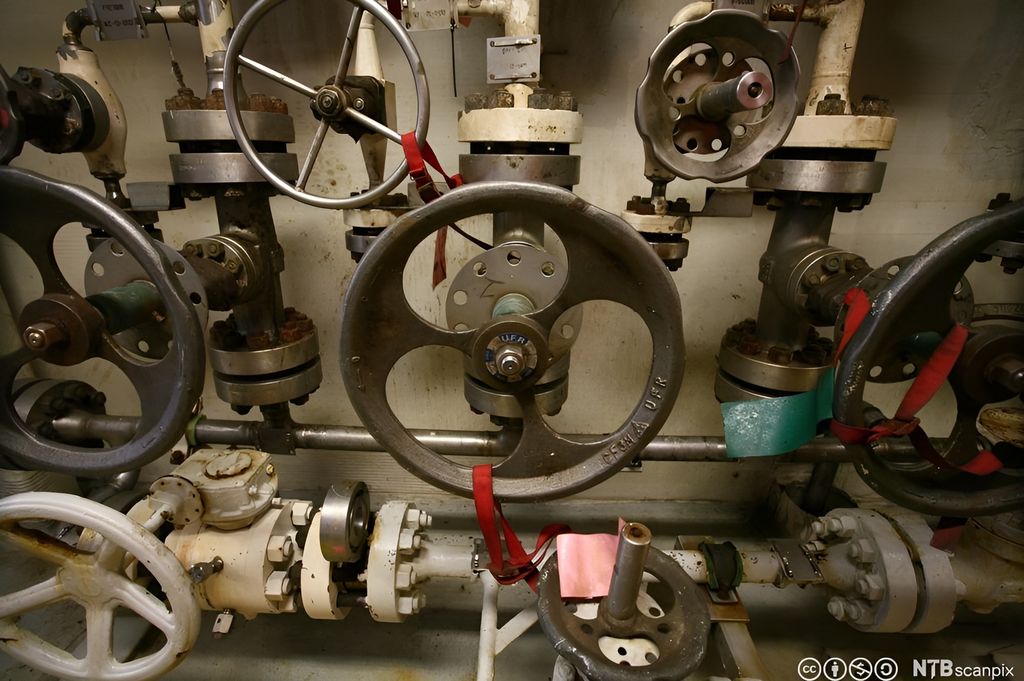 Ventilratt på oljeplattform i Nordsjøen. Foto.