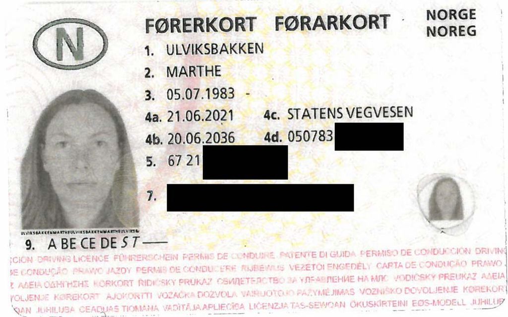 Førerkort. Foto.