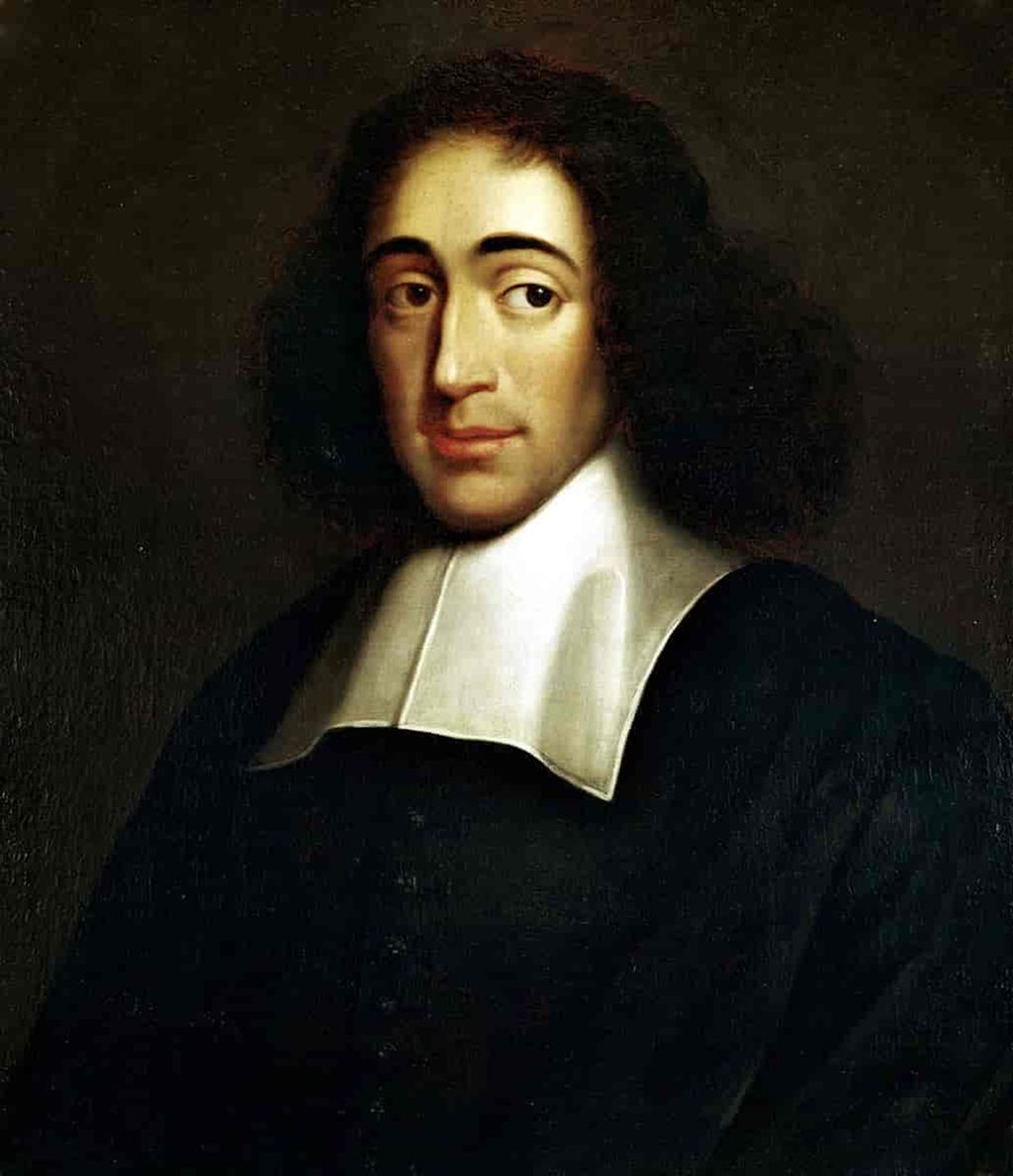 Portrett av Spinoza. Maleri.