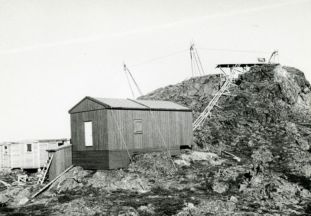 Arbeidsbrakke. Foto.