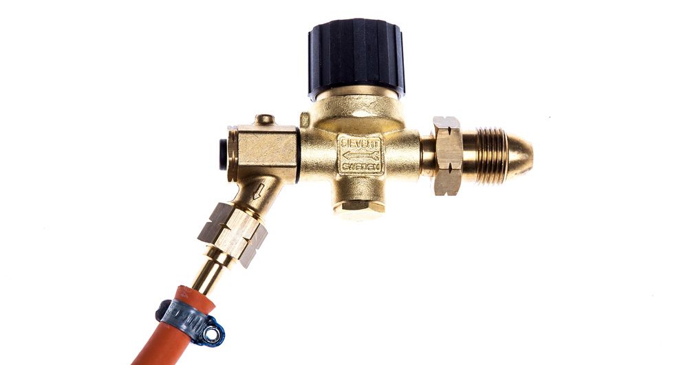 Reguleringsventil for gass. Foto.