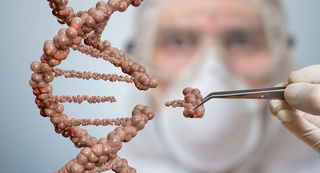 Forskar fjernar bit frå eit molokyl. Manipulert foto.