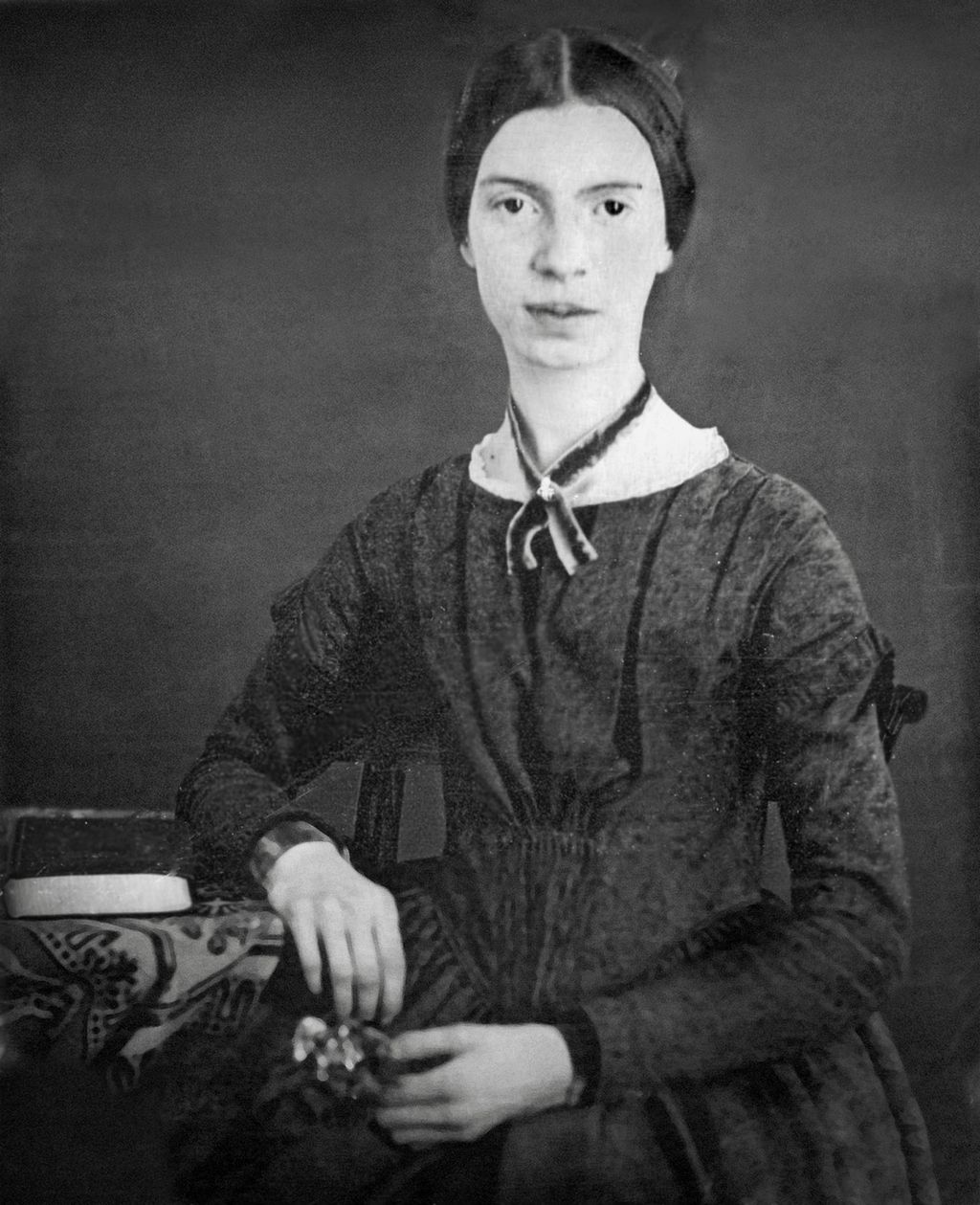 Portrettbilete av Emily Dickinson. Foto.
