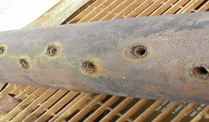 Brukt perforeringskanon. Foto.