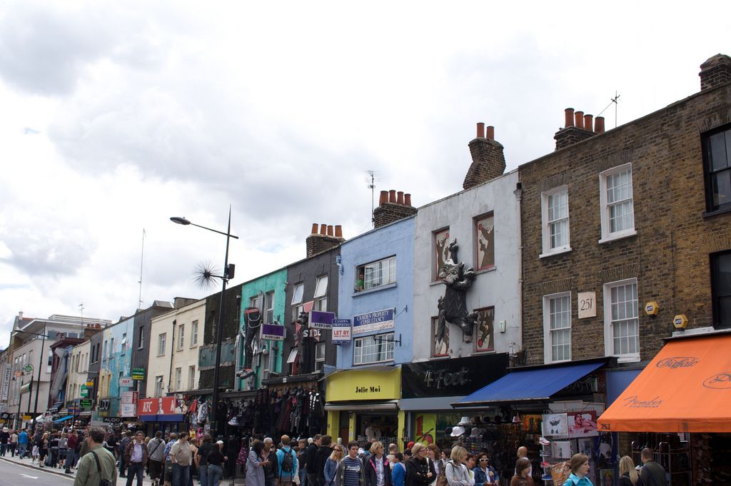 Camden high street in London