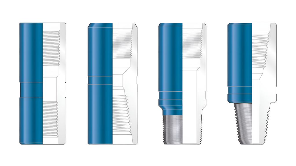 Fire typer crossovers. Illustrasjon.