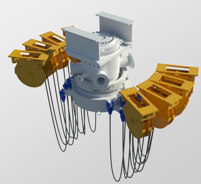 Diverter. Illustrasjon.