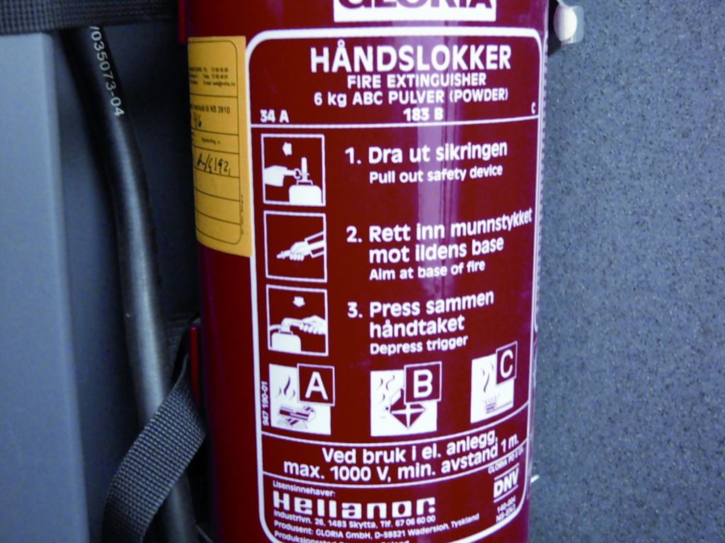 Foto av et brannslokkingsapparat.