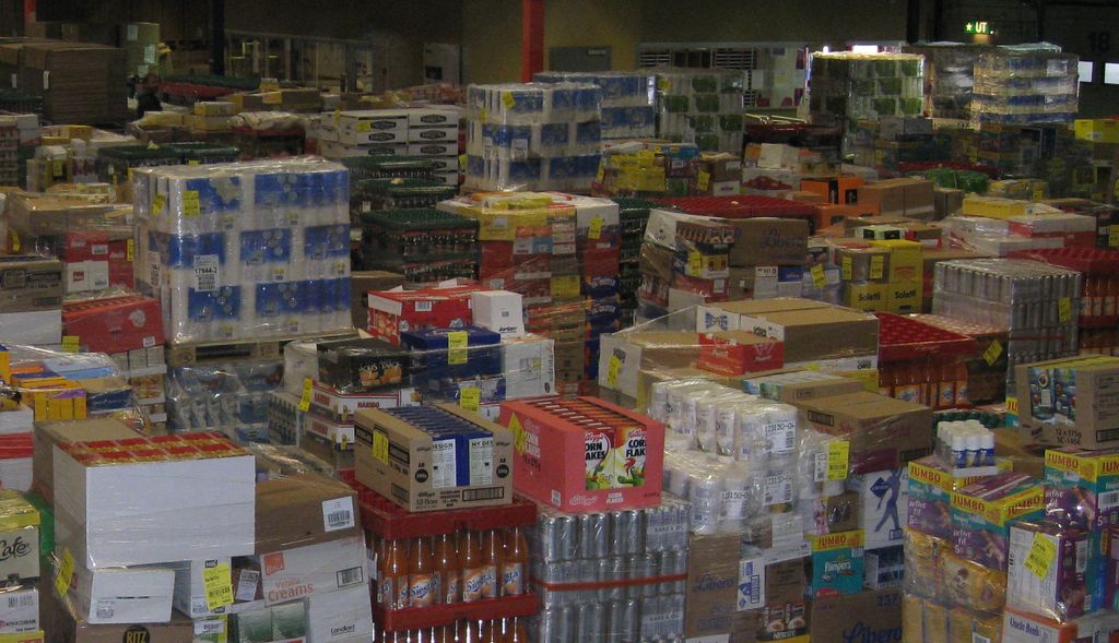 Varer klare til utkjøring fra regionlageret.