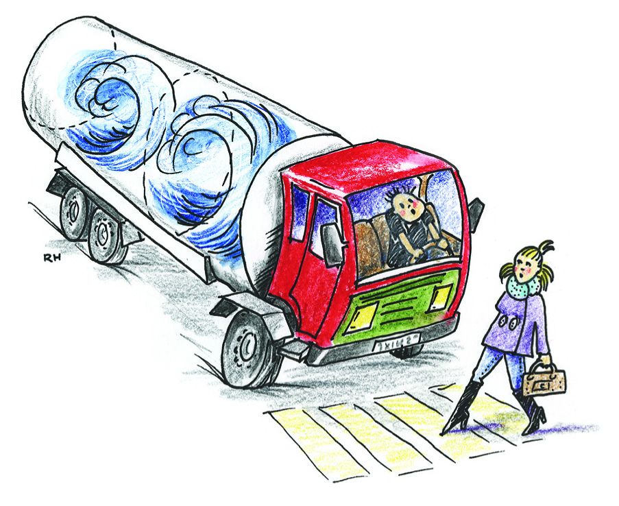 Lasten lever når vi transporterer i tank