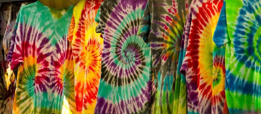 Colourful t-shirts. Photo.