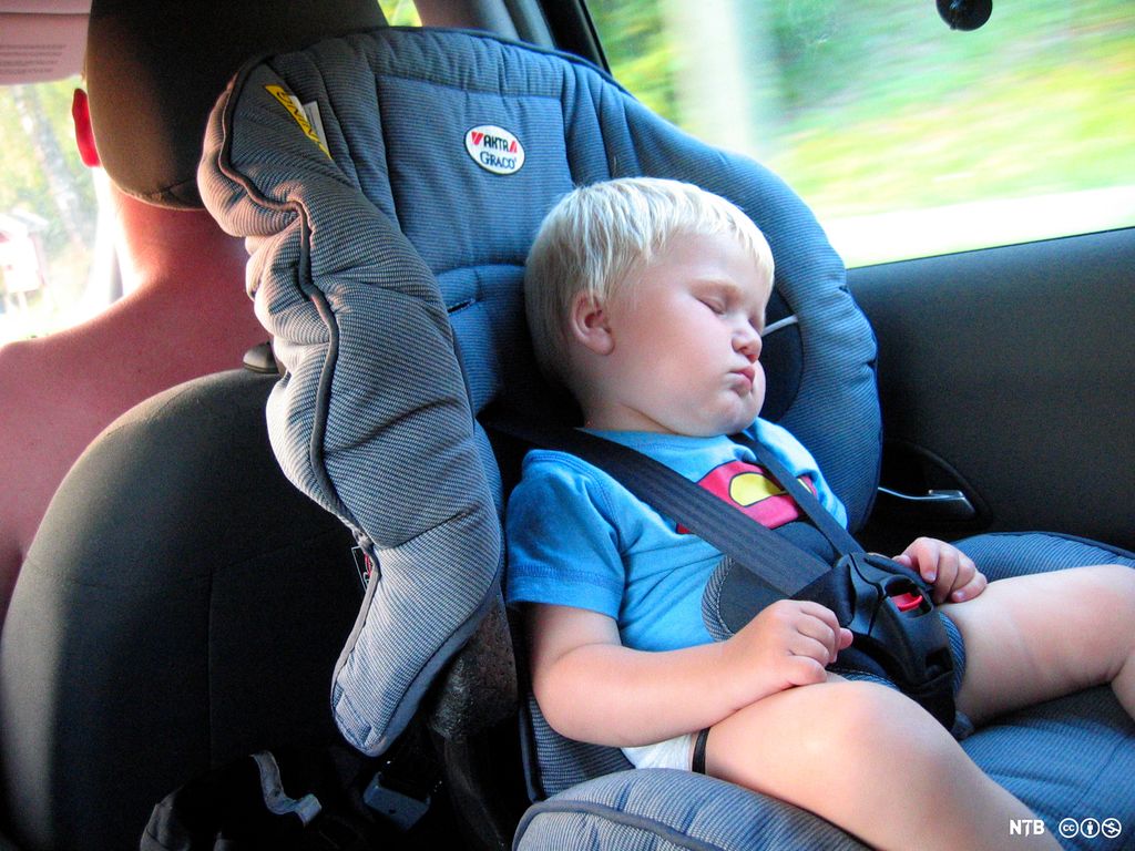 Et sovende barn. Foto.