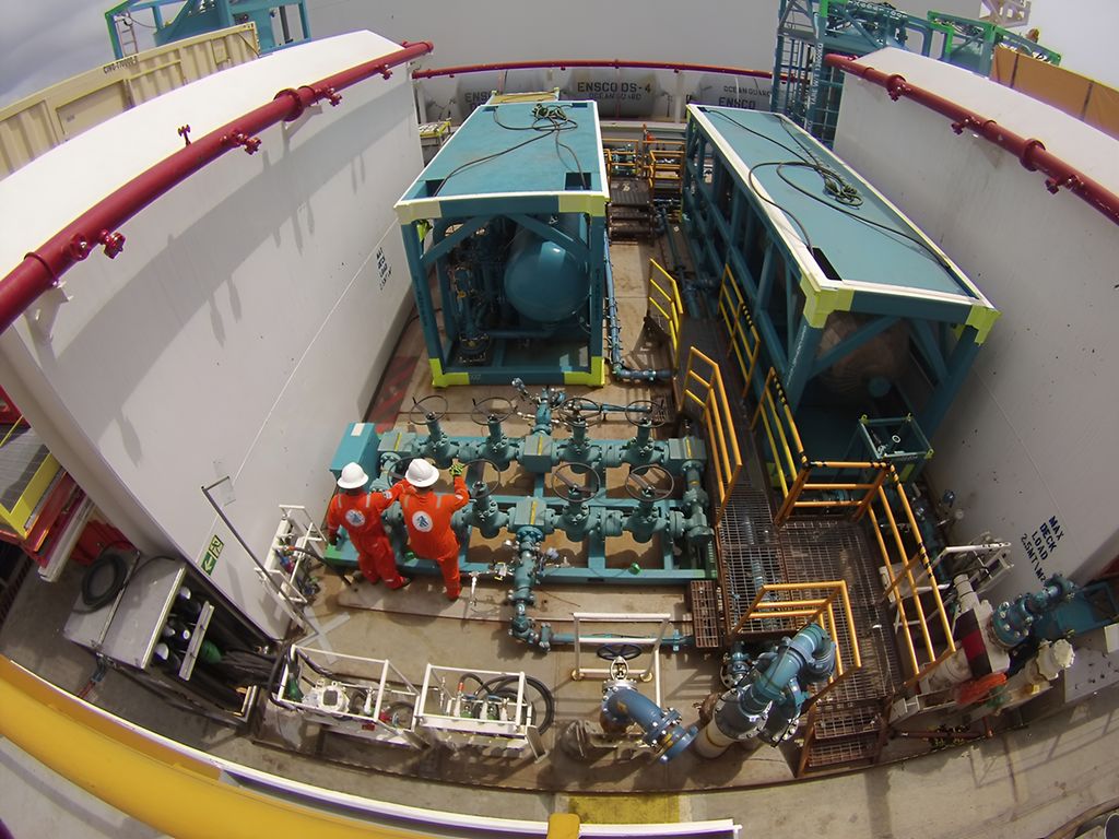 Overflateutstyr for brønntest. Foto.