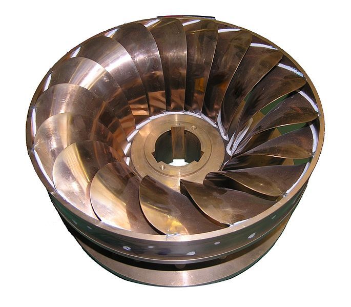  Vannturbinrotor. Foto
