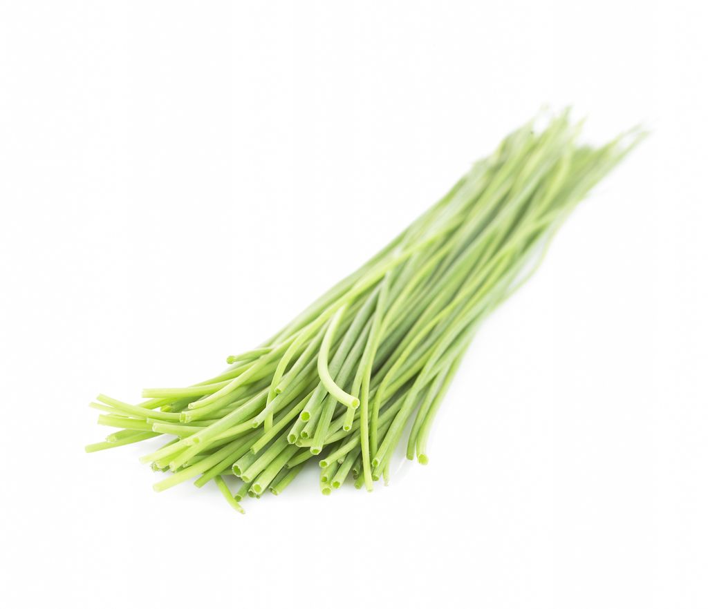 Bunt med graslauk. Foto.