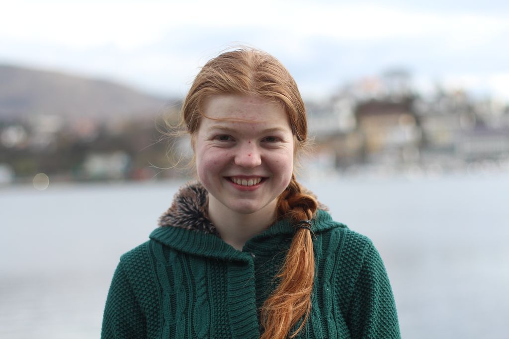 Portrett av elev Julie Knutsen. Foto.
