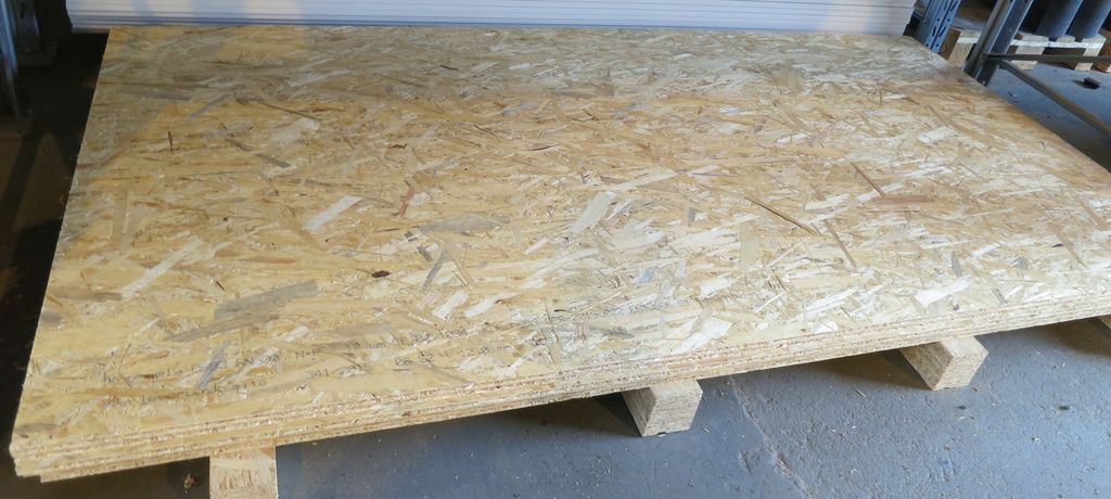 OSB-plate. Foto.
