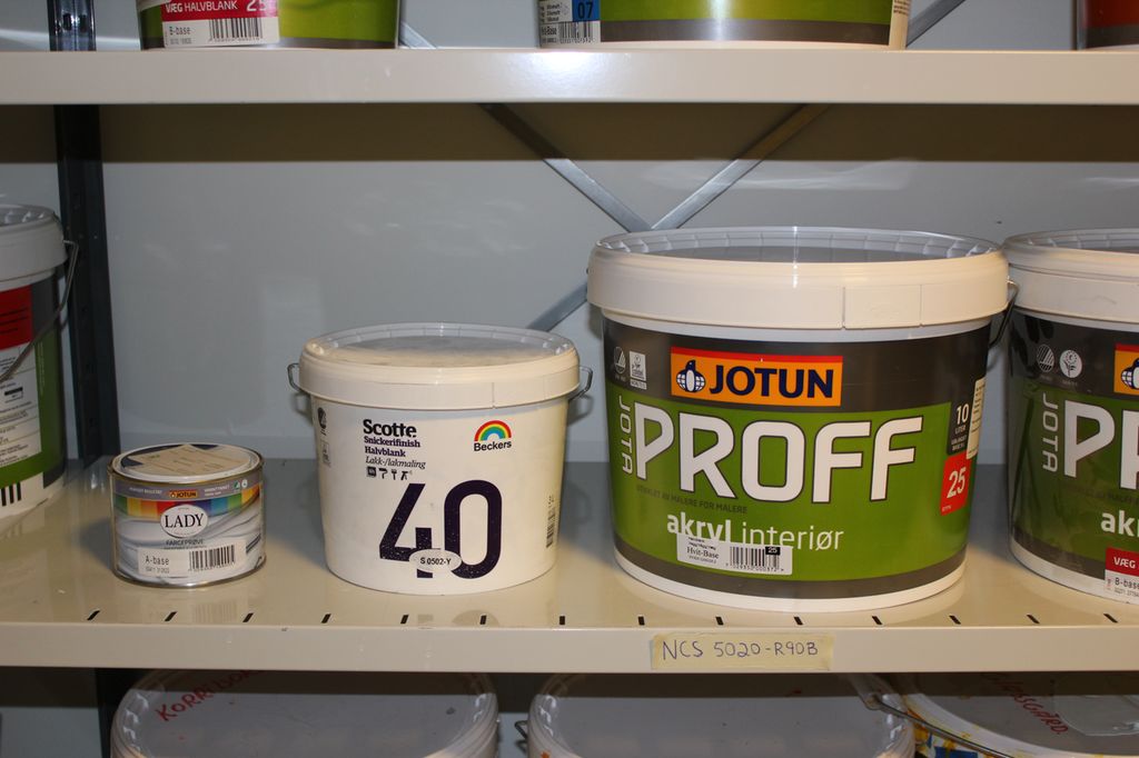 Tre malingsspann. Foto.