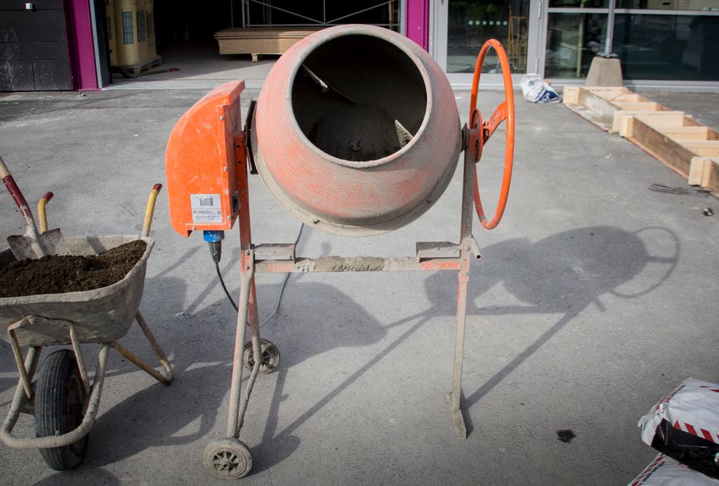 Sementblandar. Foto.