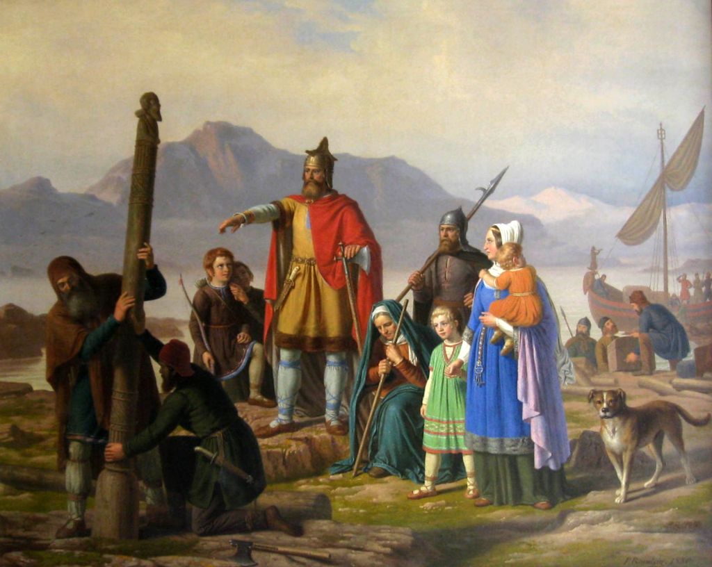 Ingolf peker hvor setestolpene skal stå. Illustrasjon.