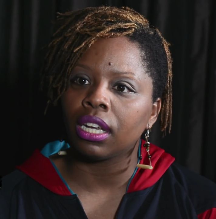 Patrisse Khan-Cullors, the founder of #BlackLivesMatter. Photo.