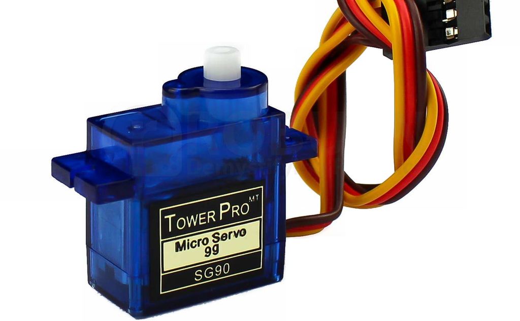 En elektrisk motor innkapsla i blå plast, med tilkoplingsledninger. Foto.