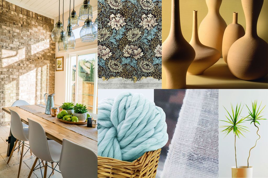 Interiør-kollasj. Bildekollasj.