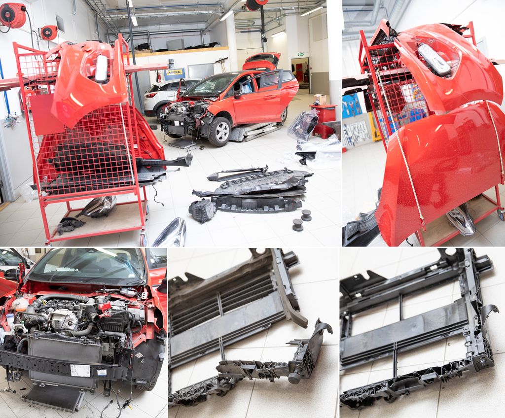 Kollasj av bildeler.