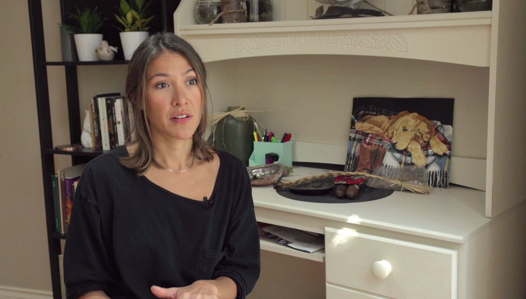 Filmskapar Elle-Máijá Tailfeathers. Foto.