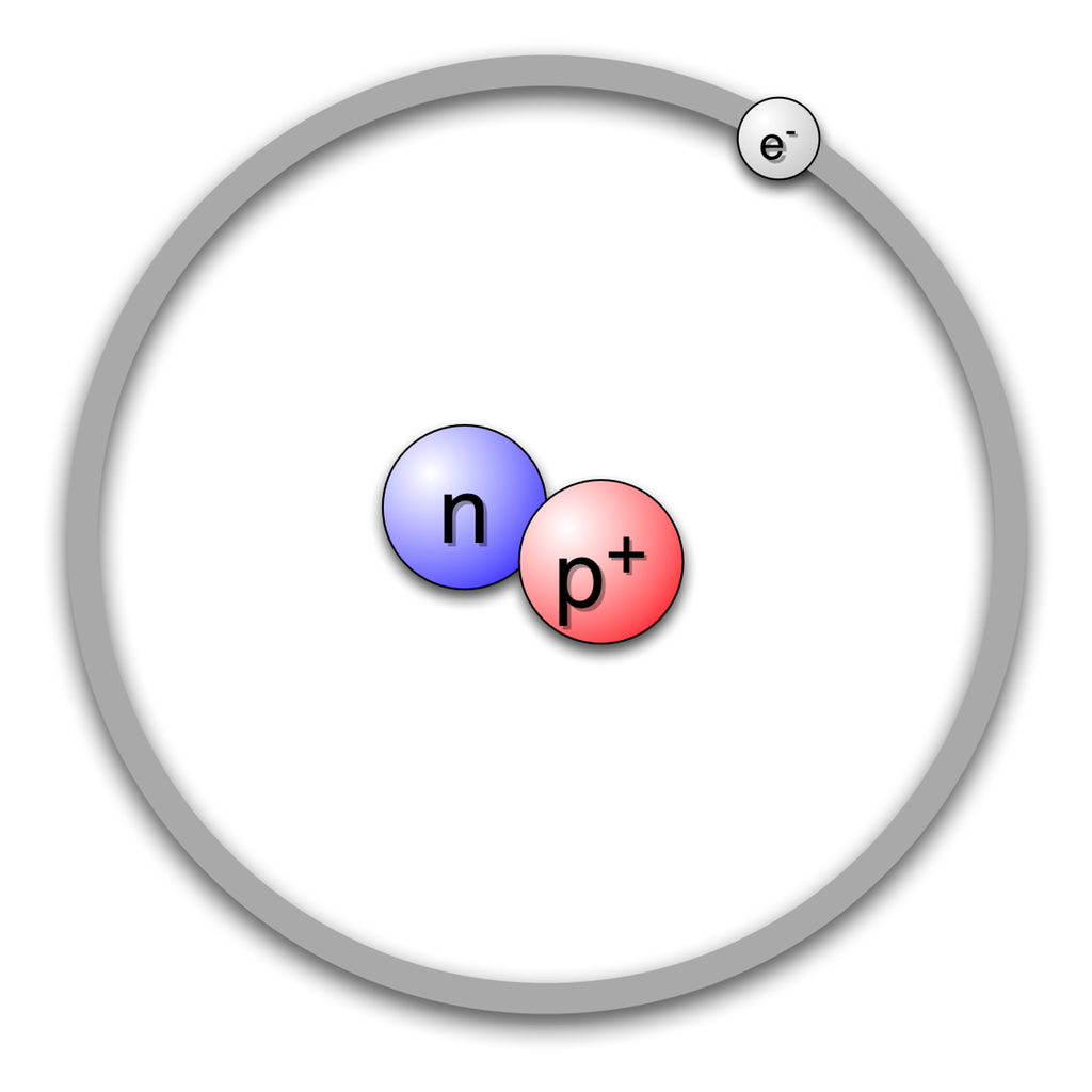 Deuteriummodell. Deuterium er et isotop av hydrogen.