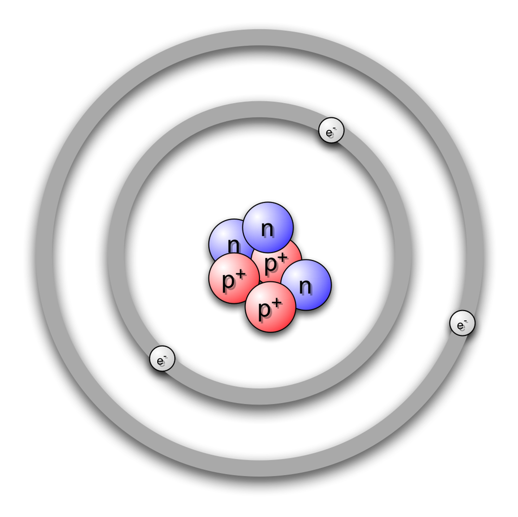 Litiummodell. Illustrasjon.