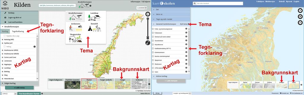 To karttjenester for Norge. Foto.