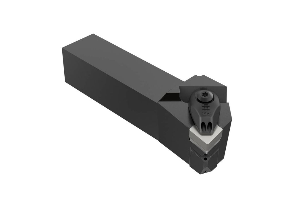 Svart stålhaldar. Foto.