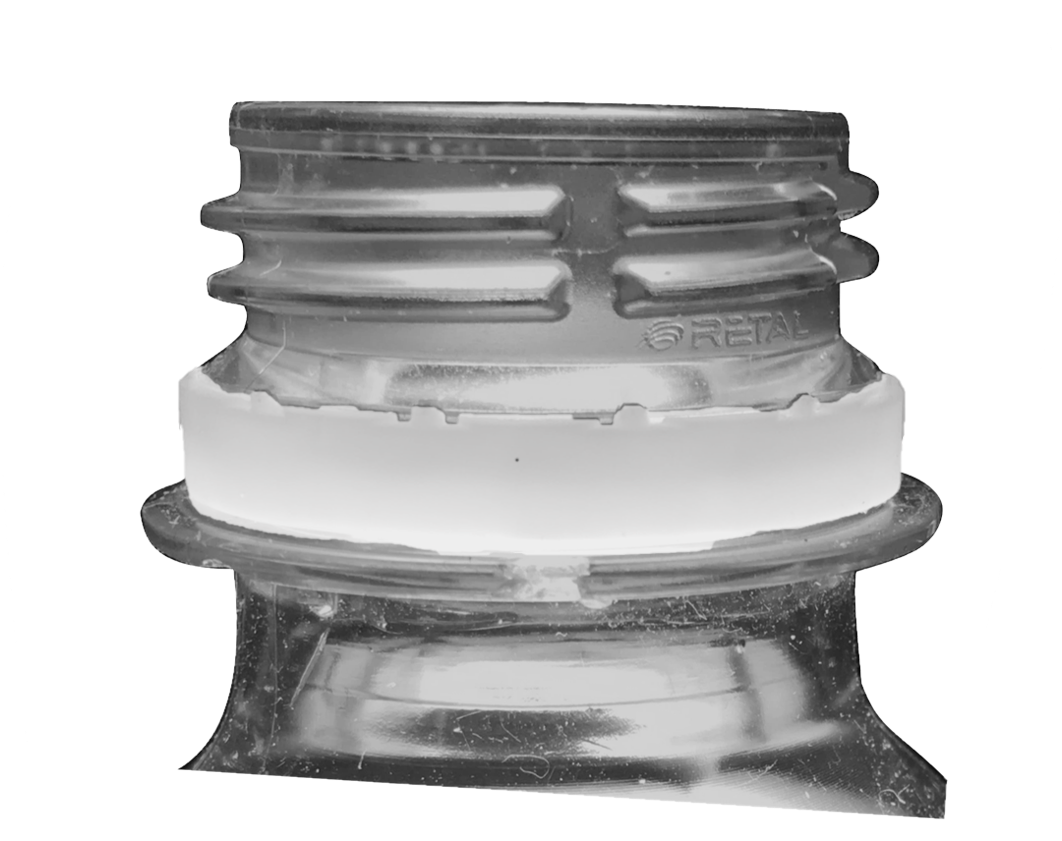 Nærfoto av flasketut. Foto.