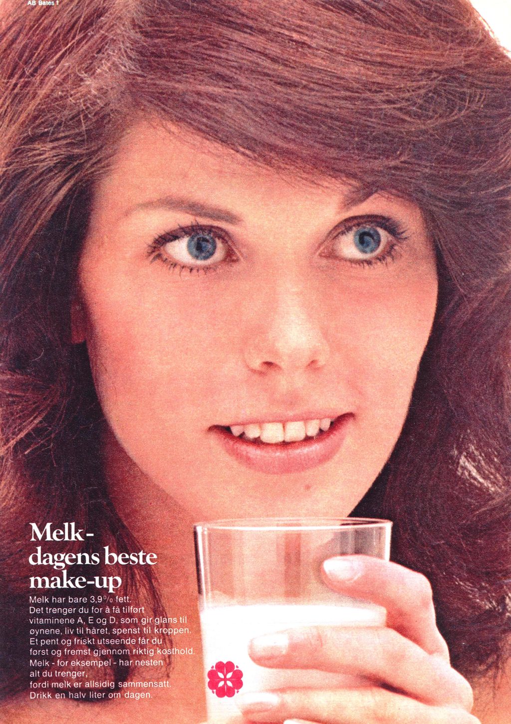 Melkereklame fra 1972. Foto. 