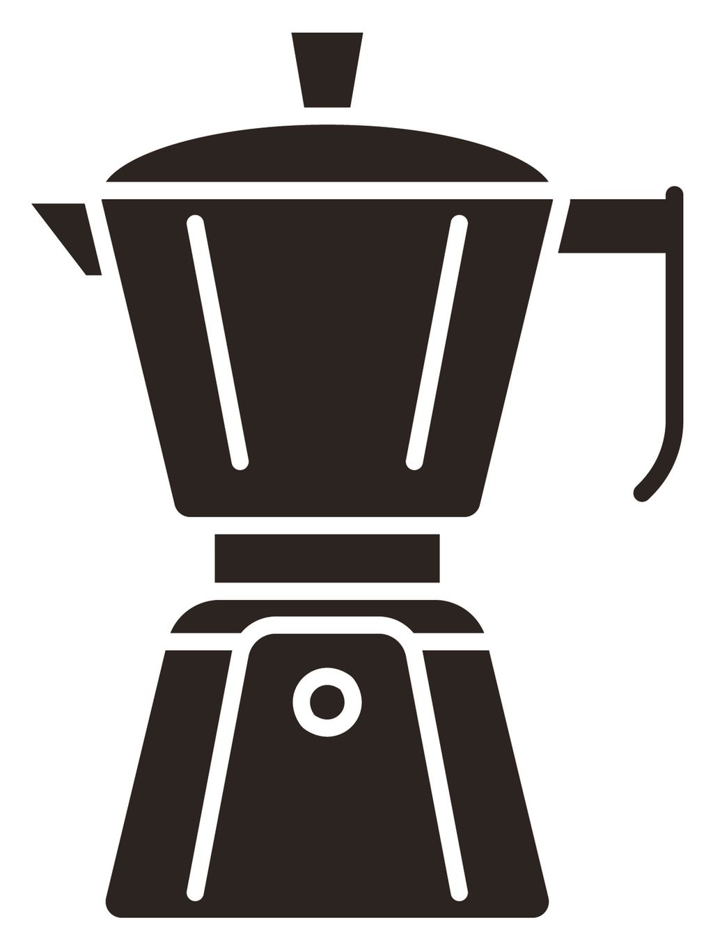 Mokkakanne. Illustrasjon.