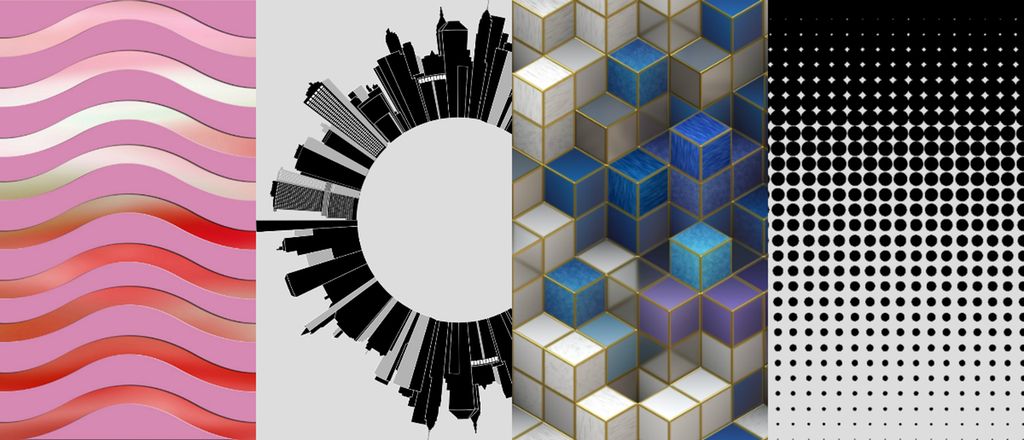 Forskjellige typer mønstre. Grafikk.