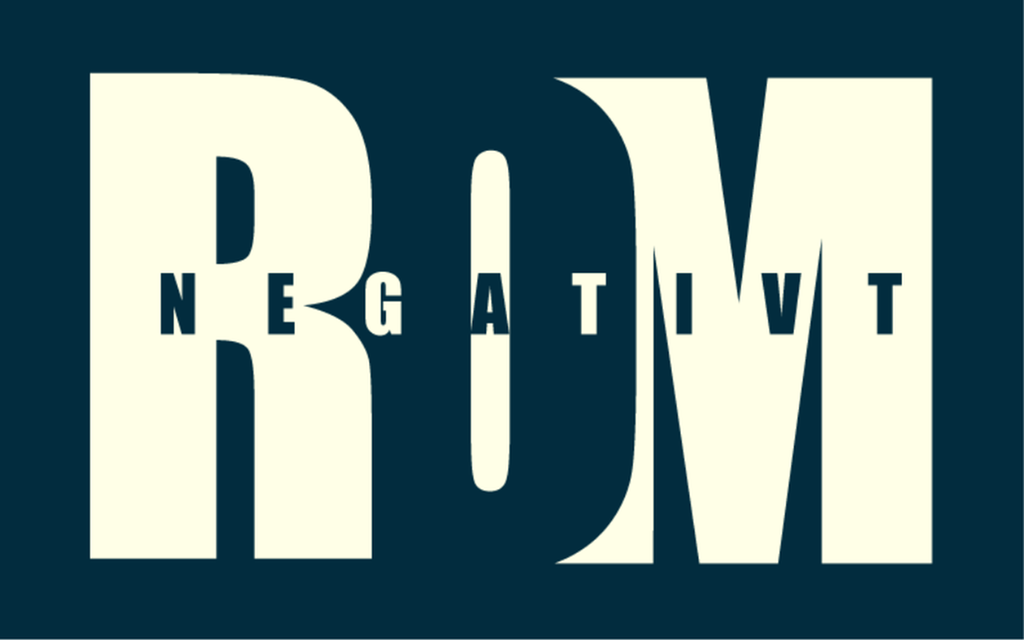 Negativt rom. Illustrasjon.