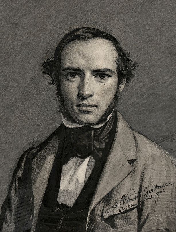 Johan Sebastian Welhaven. Portrett.