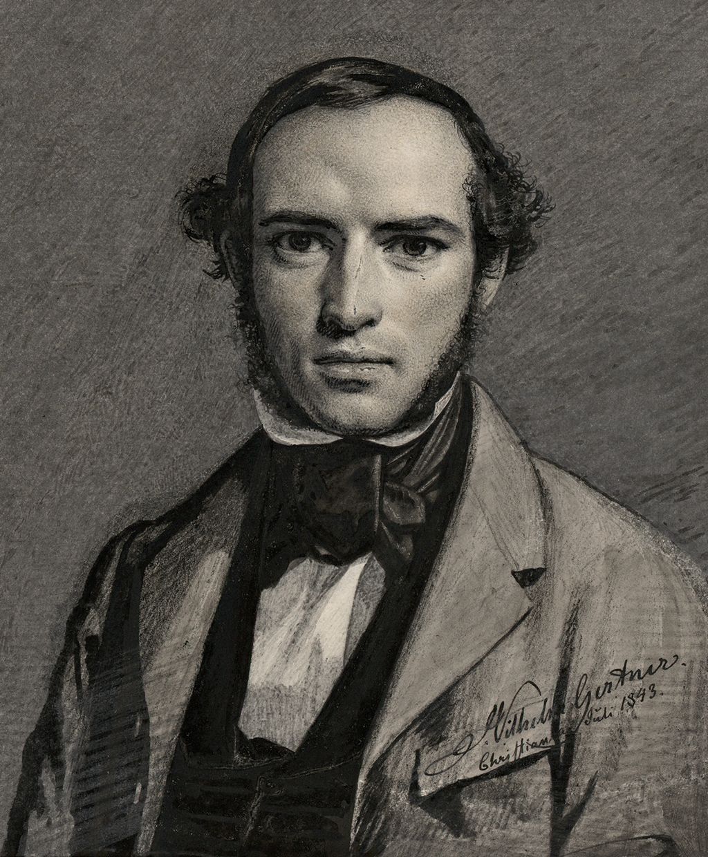 Johan Sebastian Welhaven. Portrett.
