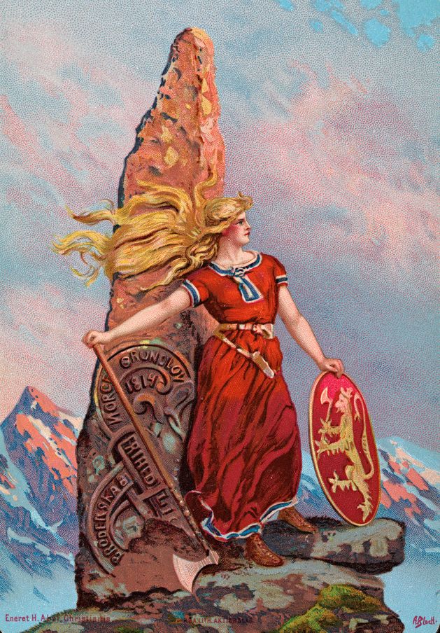 Frihet, likhet, brorskap. Postkort.