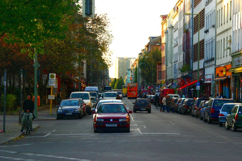 Bilde av Oranienstraße i Berlin-Kreuzberg.