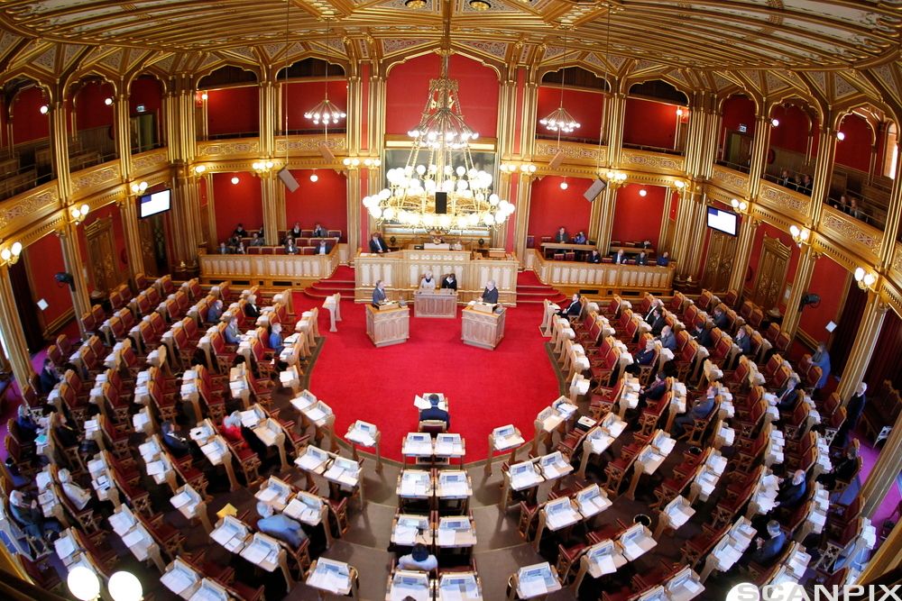 Stortingssalen. Foto.