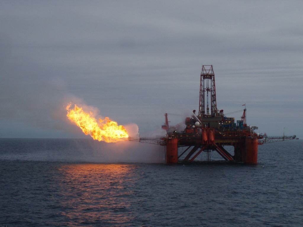 Brønntesting på Vega med Bideford i 2009. Foto.